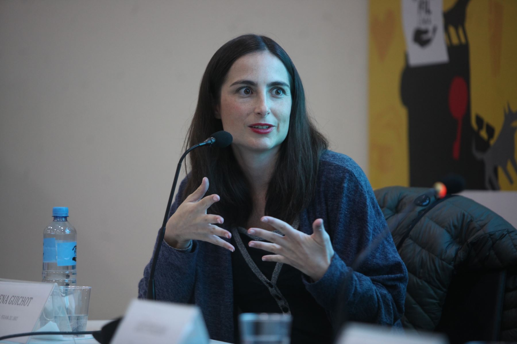 Elena Guichot, especialista en la dramaturgia de MVLL. Foto: Cámara Peruana del Libro.