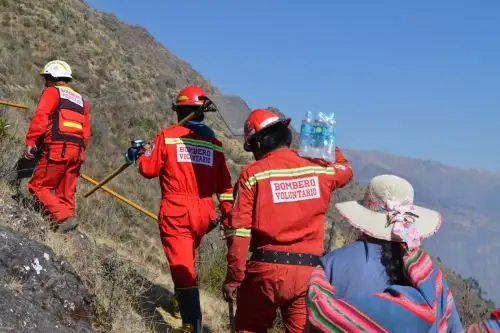La zona arqueológica de Hatun Llaqta, en el Valle Sagrado de los Incas (Cusco), fue afectada por incendio forestal.