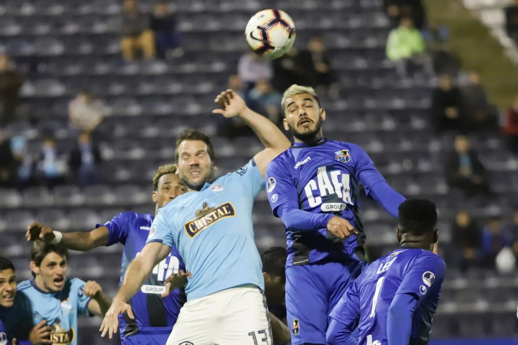 Renzo Revoredo, Sporting Cristal vs Zulia FC, Juegan partido por La Copa Sudamericana 2019, en el estadio Alejandro Villanueva.
Foto: ANDINA/Jorge Tello