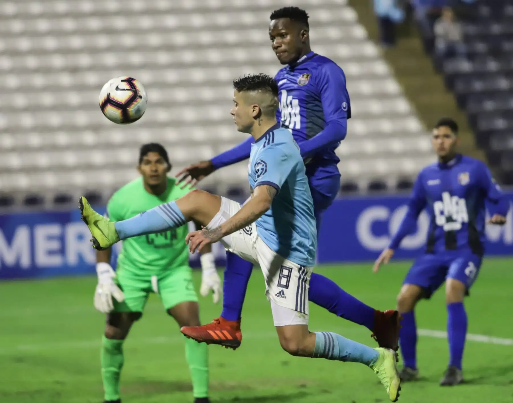 Cristian Ortiz, Sporting Cristal vs Zulia FC, Juegan partido por La Copa Sudamericana 2019, en el estadio Alejandro Villanueva.
Foto: ANDINA/Jorge Tello