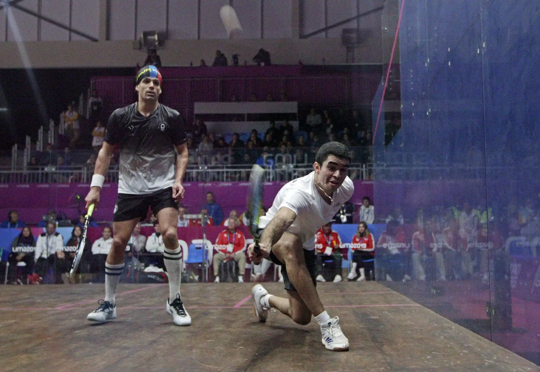 Lima 2019 : Diego Elías derrotó al canadiense Shawn Delierre en Squash.
Foto: Lima 2019