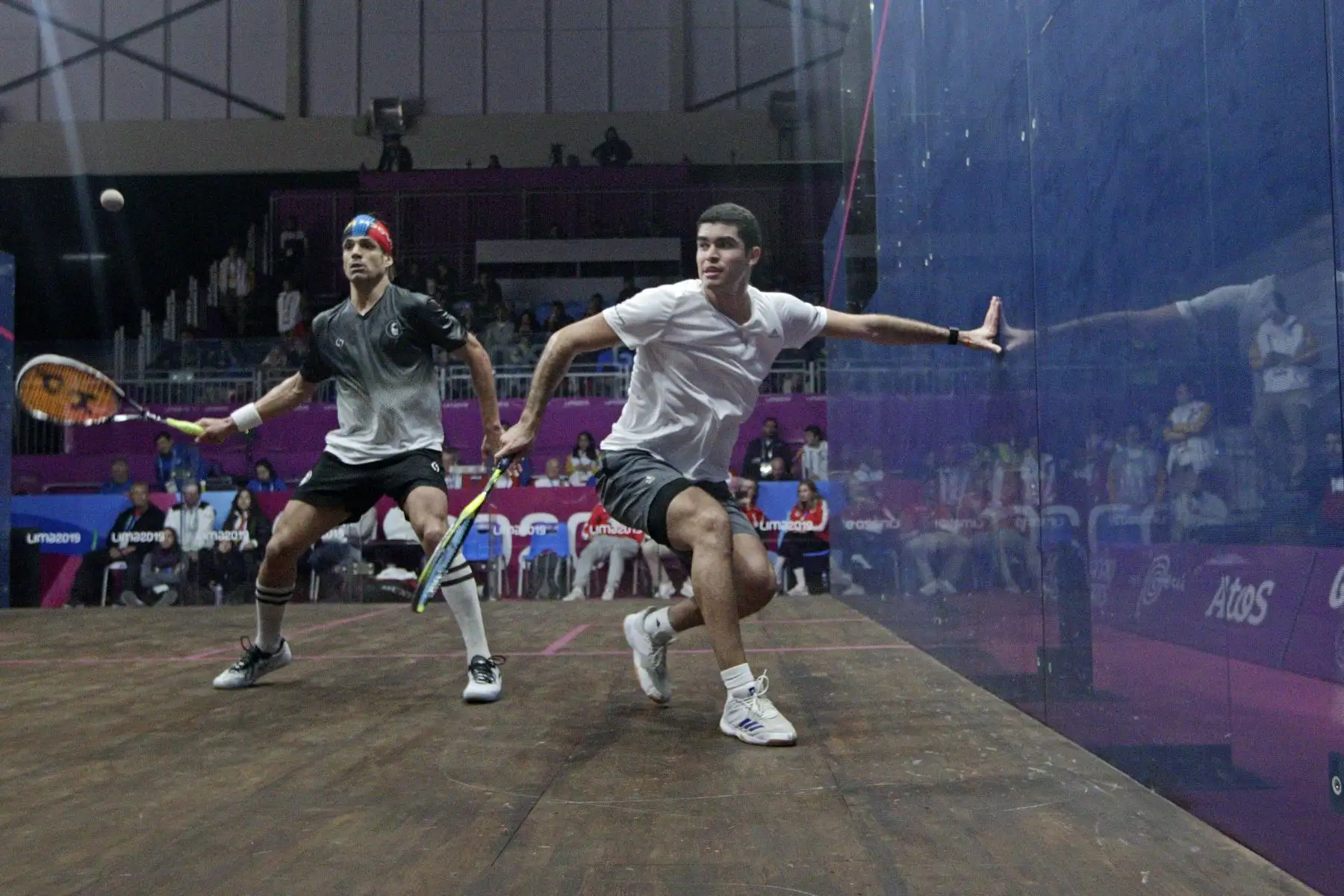 Lima 2019 : Diego Elías derrotó al canadiense Shawn Delierre en Squash.
Foto: Lima 2019