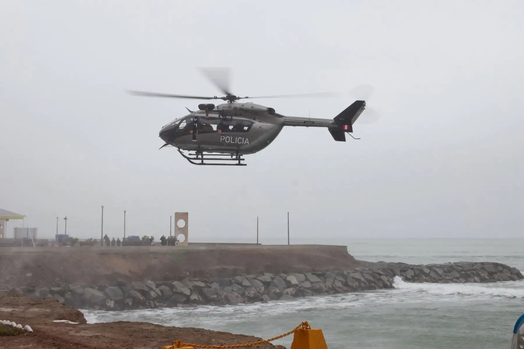 La Policía Nacional del Perú y la municipalidad de Miraflores inauguran helipuerto municipal, ubicado en la zona la Costa Verde para atender emergencias.
Foto: ANDINA/Miguel Mejía