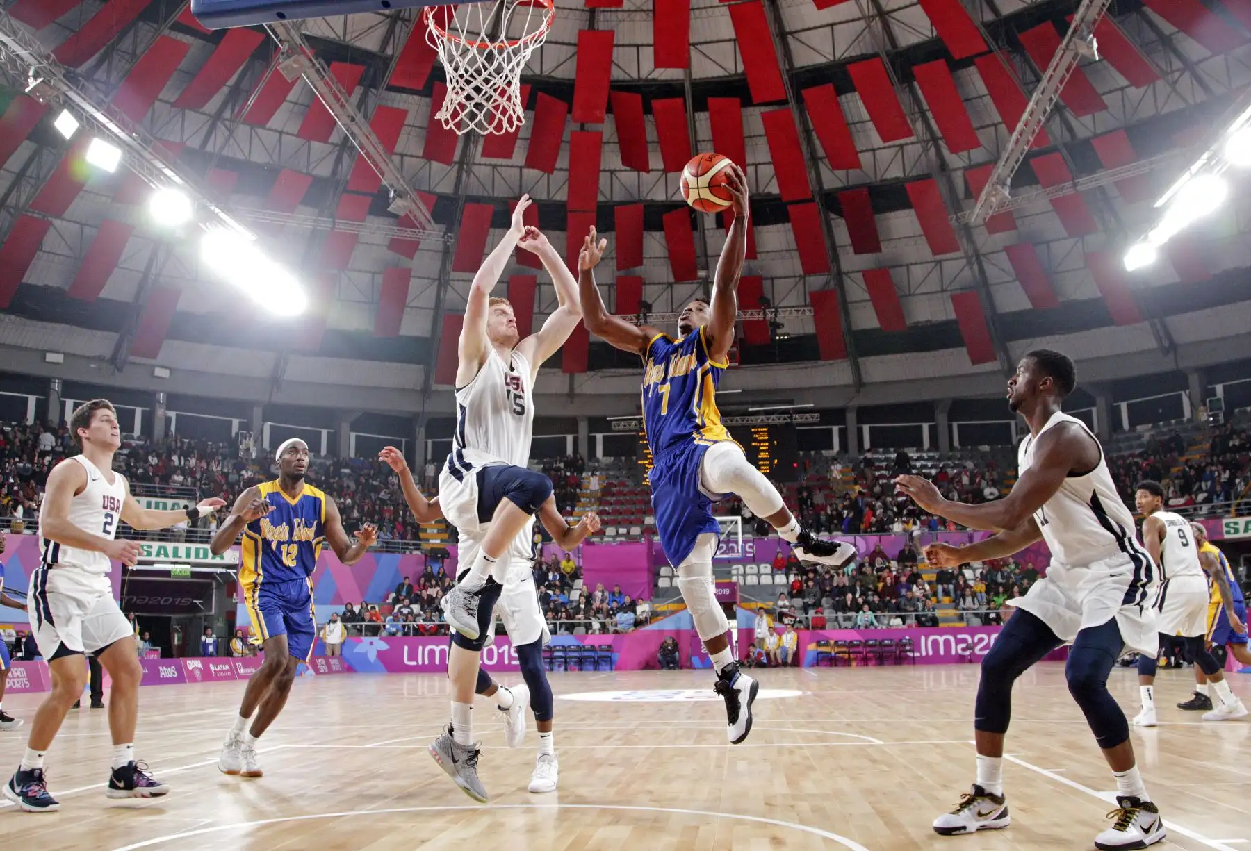 El Baloncesto inició con un triunfo de Estados Unidos sobre Islas Vírgenes. Foto: ANDINA/ Lima 2019