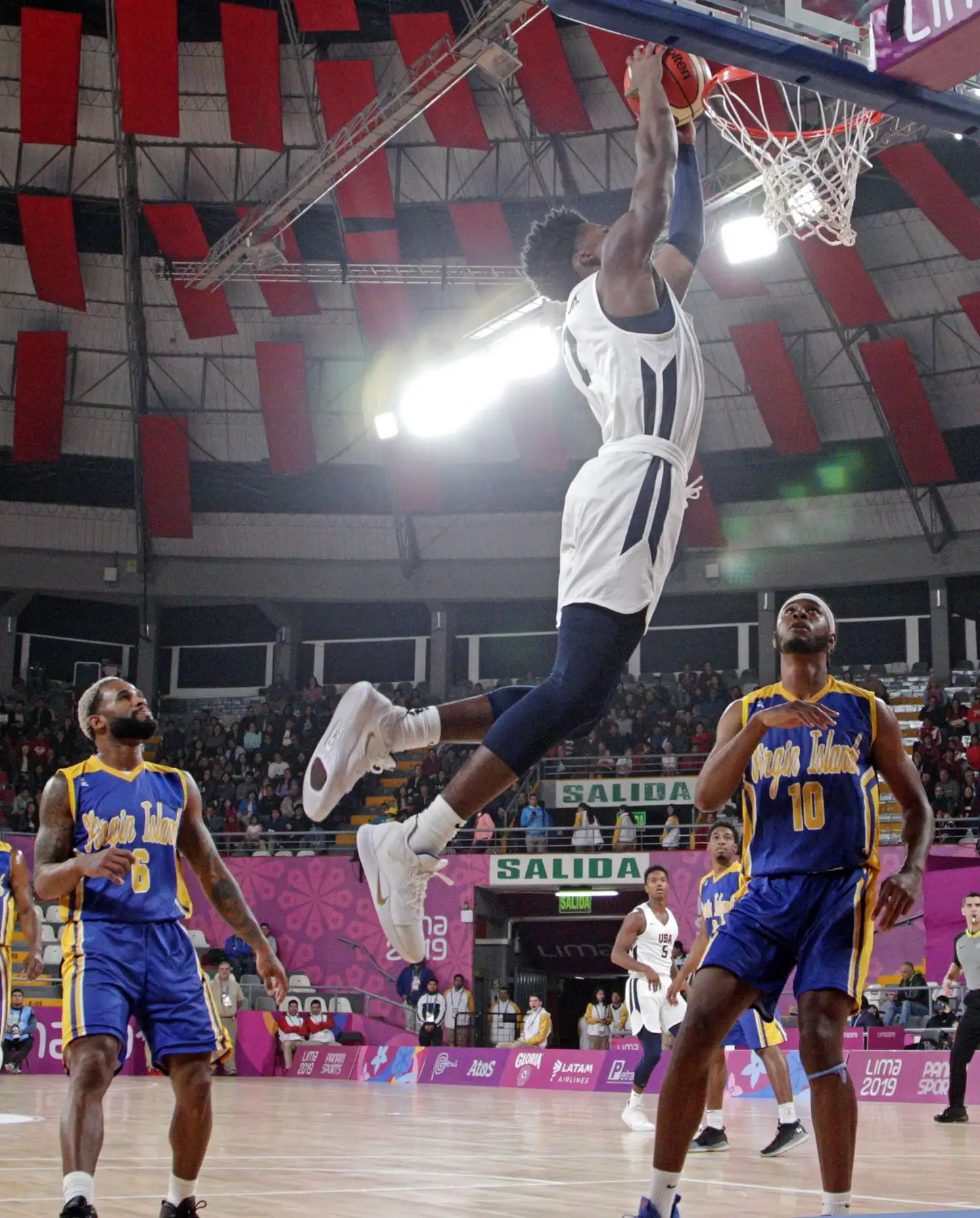 El Baloncesto inició con un triunfo de Estados Unidos sobre Islas Vírgenes. Foto: ANDINA/ Lima 2019