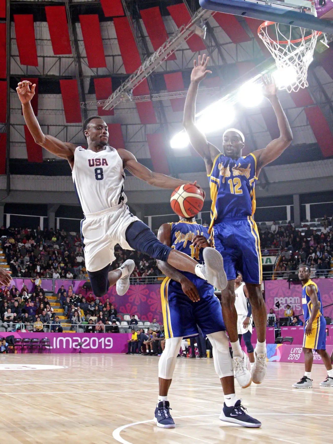 El Baloncesto inició con un triunfo de Estados Unidos sobre Islas Vírgenes. Foto: ANDINA/ Lima 2019