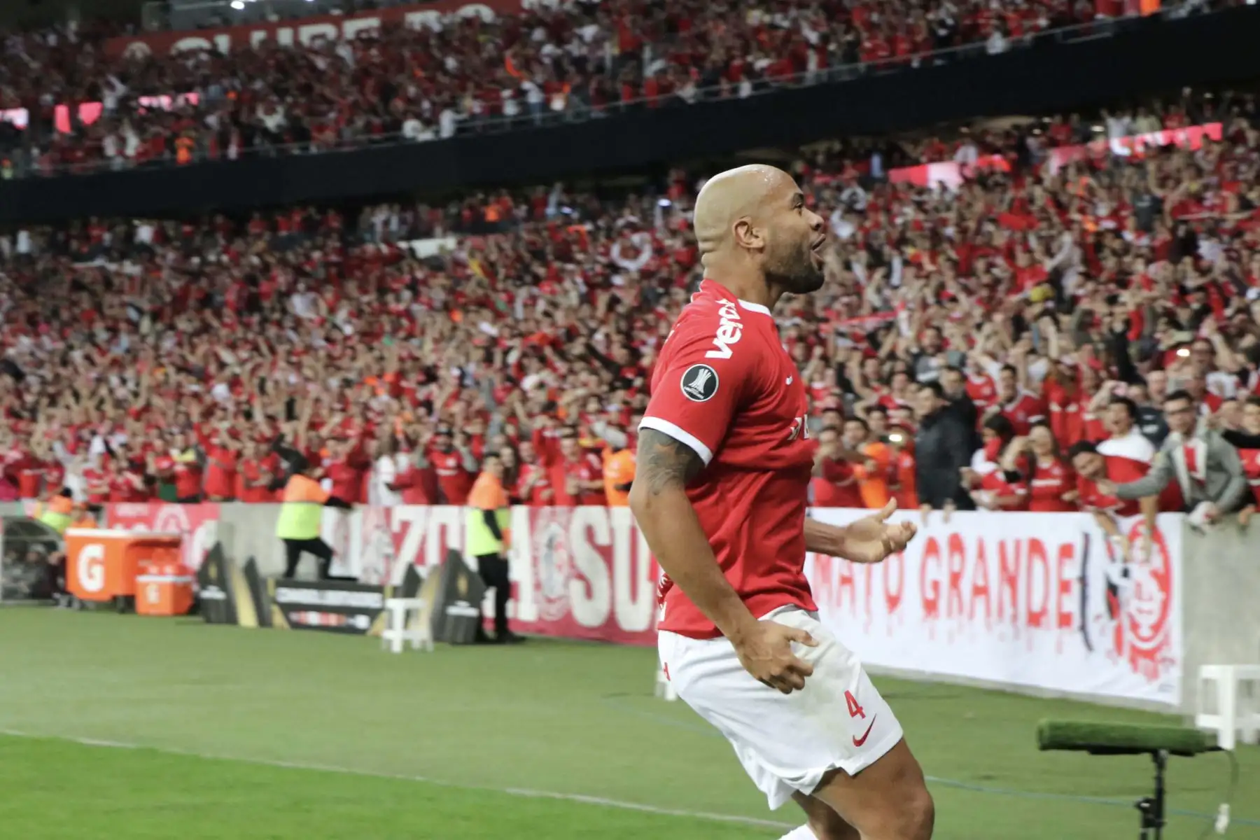 Internacional de Brasil se enfrenta a Nacional de Uruguay por la Copa Libertadores 
Foto: Difusión Internacional