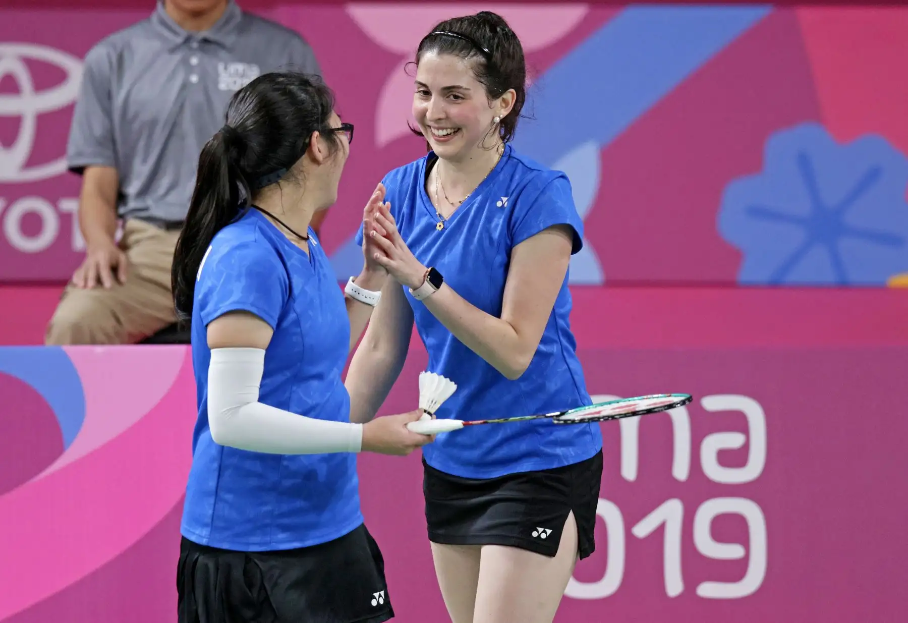 Perú participó en dobles de Badminton femenino y masculino. Foto: ANDINA/ Lima 2019