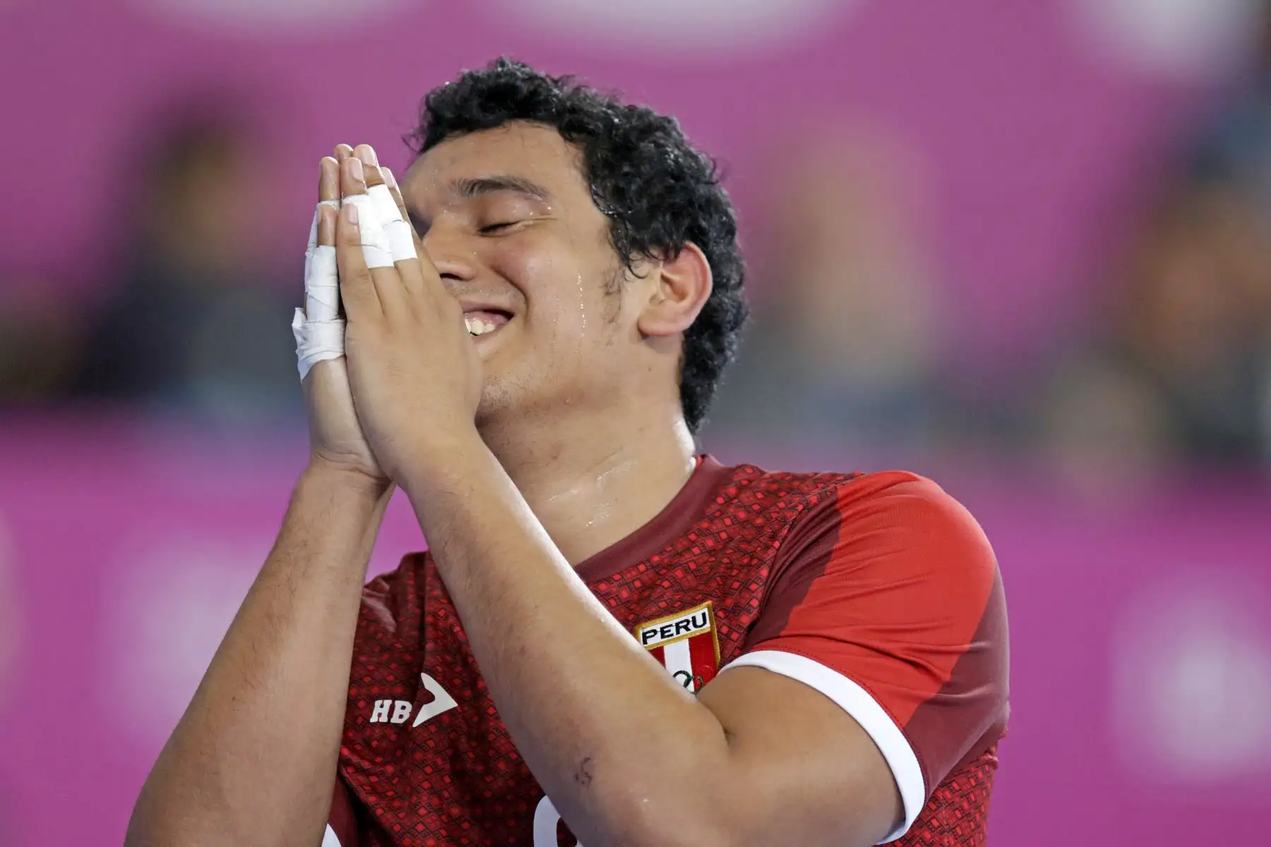 Perú enfrentó a Puerto Rico en la disciplina de balonmano en el Polideportivo 1 de la Videna. Foto: ANDINA/ Lima 2019