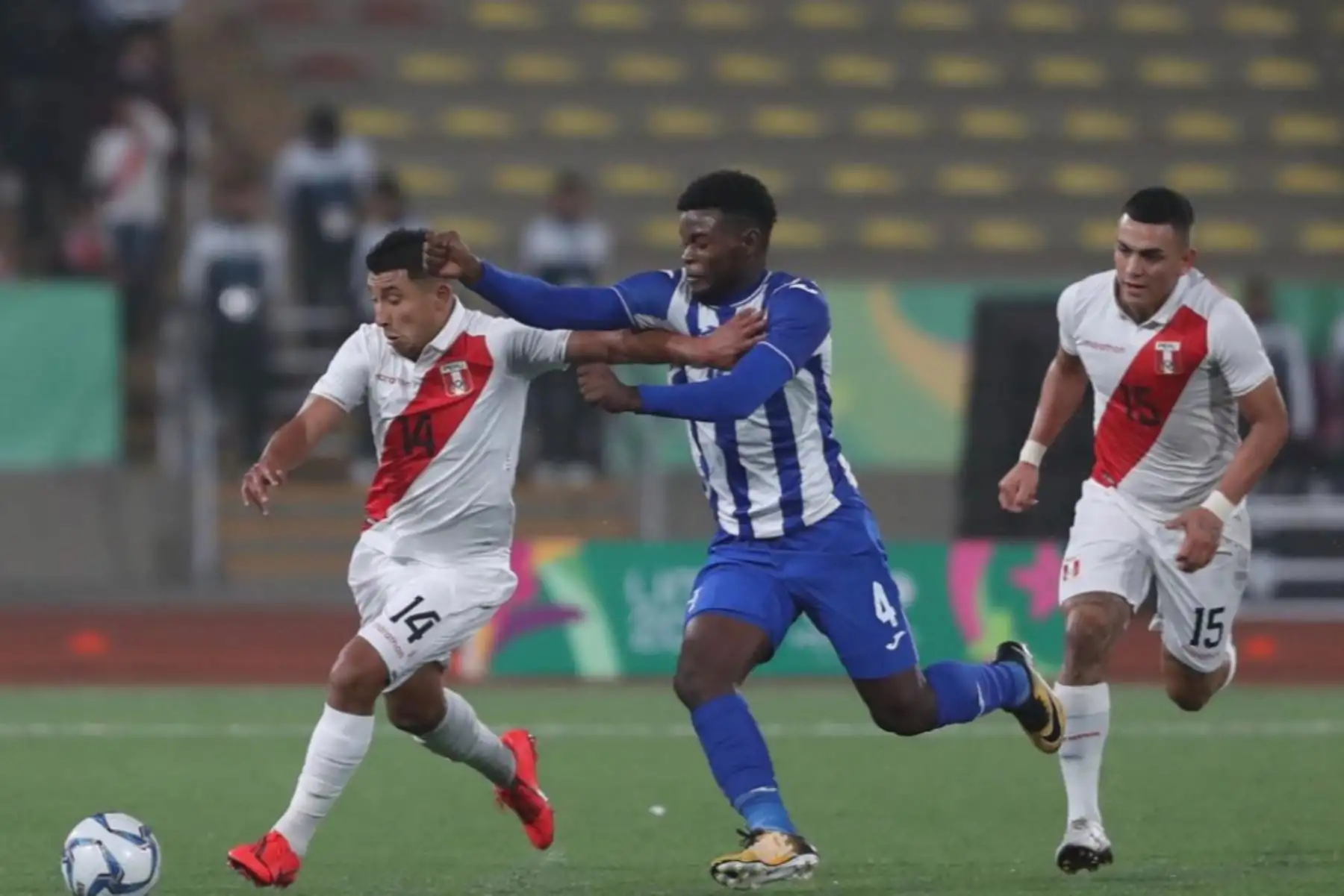 Selección peruana sub 23 empató 2-2 con  Honduras por el grupo B de los  Juegos Panamericanos 2019. Foto.ANDINA/FPF