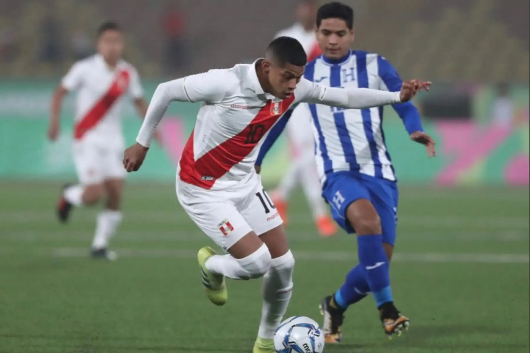 Selección peruana sub 23 empató 2-2 con  Honduras por el grupo B de los  Juegos Panamericanos 2019. Foto.ANDINA/FPF