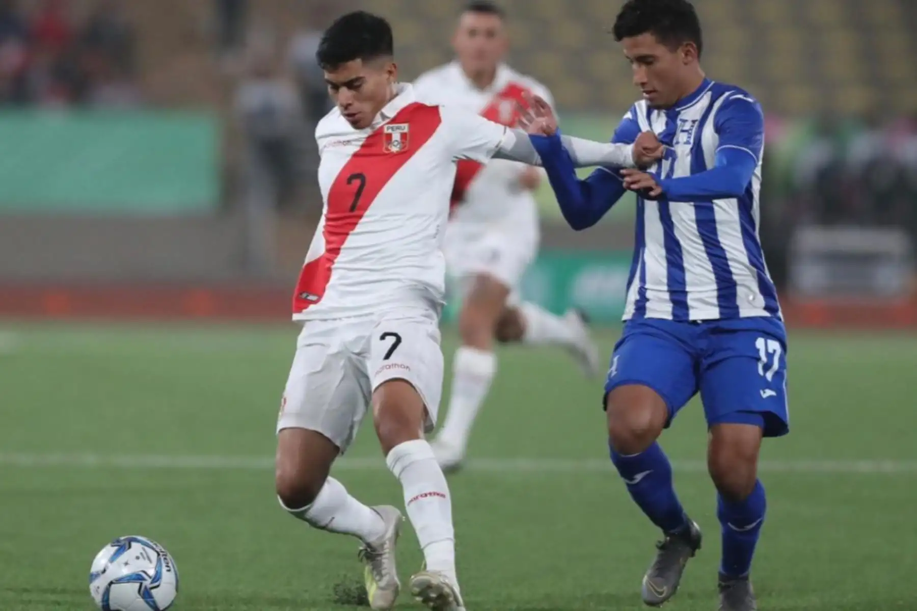 Selección peruana sub 23 empató 2-2 con  Honduras por el grupo B de los  Juegos Panamericanos 2019. Foto.ANDINA/FPF