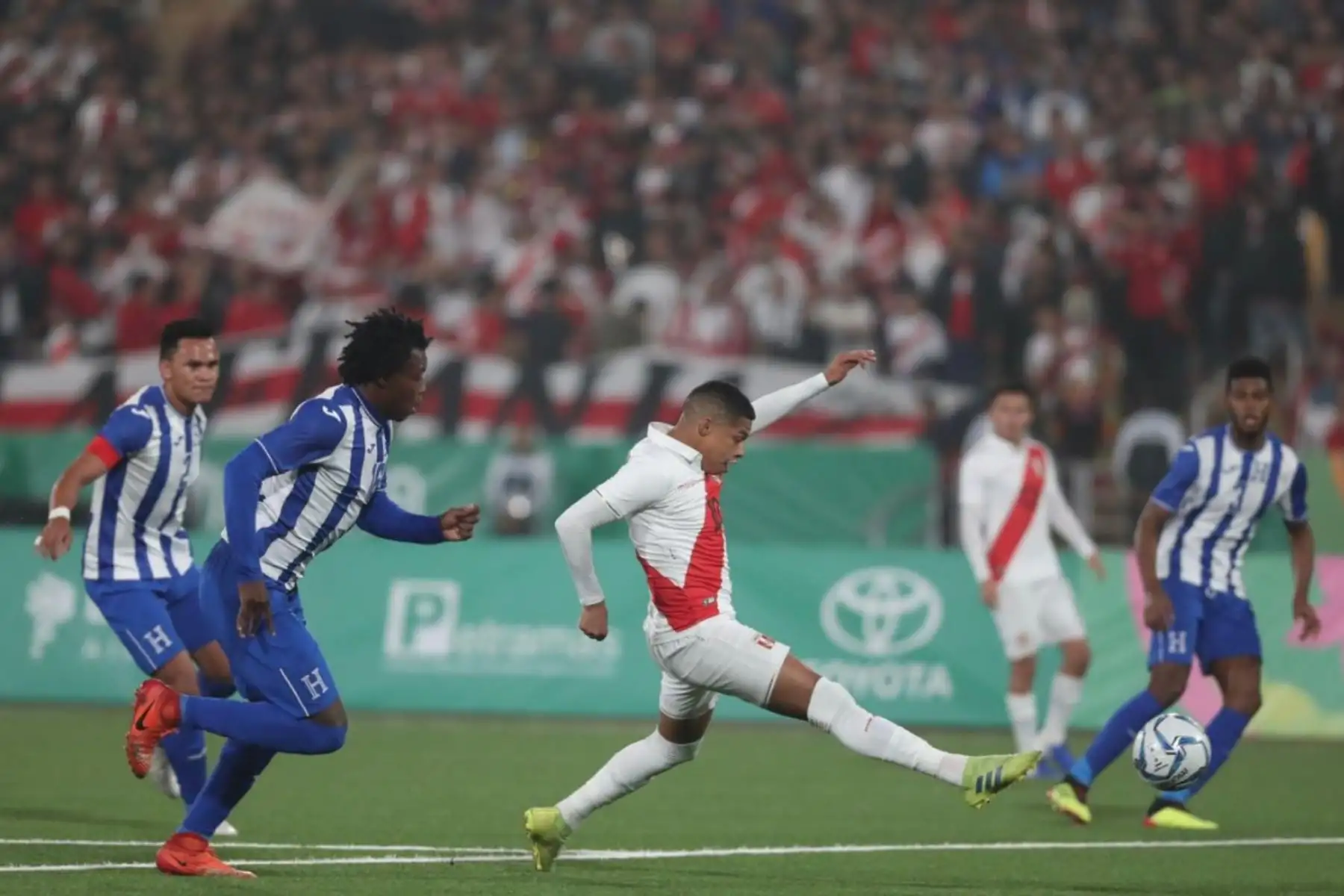 Selección peruana sub 23 empató 2-2 con  Honduras por el grupo B de los  Juegos Panamericanos 2019. Foto.ANDINA/FPF