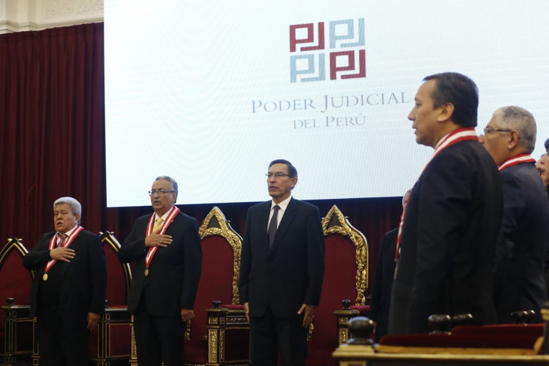 Presidente Vizcarra asistió a Sesión Solemne por Día del Juez. Foto: ANDINA/Prensa Presidencia