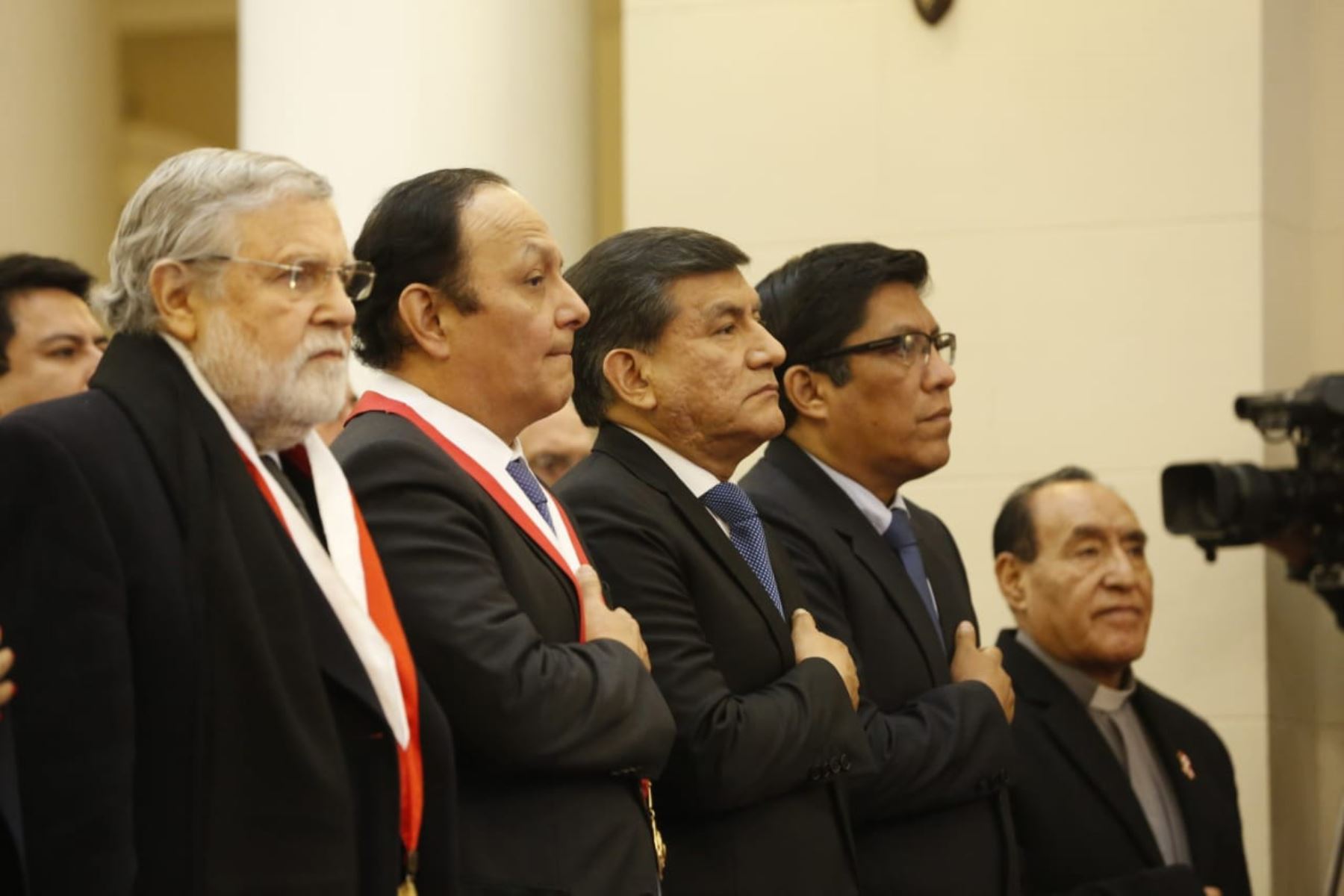 Ministros del Interior y Justicia asistieron a Sesión Solemne por Día del Juez. Foto: ANDINA/Prensa Presidencia