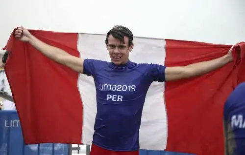 El peruano Itzel Delgado gana la sétima medalla de bronce para el Perú. ANDINA/ Lima 2019