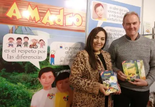 Doris y Roberto Prendel, autores de la saga protagonizada por "Amadeo". ANDINA/José Vadillo Vila