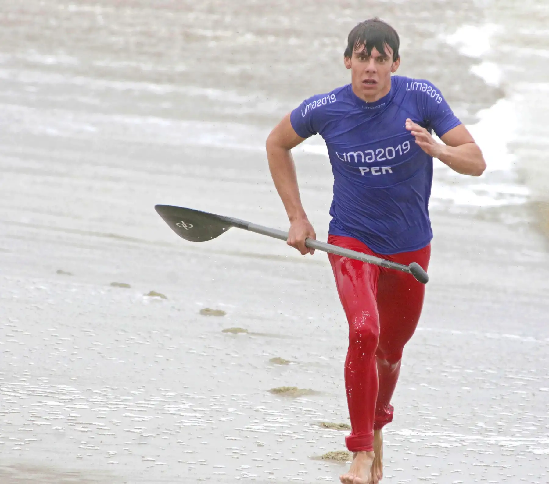El surfista obtuvo la medalla de bronce en Surf, en la especialidad SUP. Con este logro, el Perú obtiene su primera presea Panamericana en este exigente deporte. Foto: ANDINA/ Lima 2019