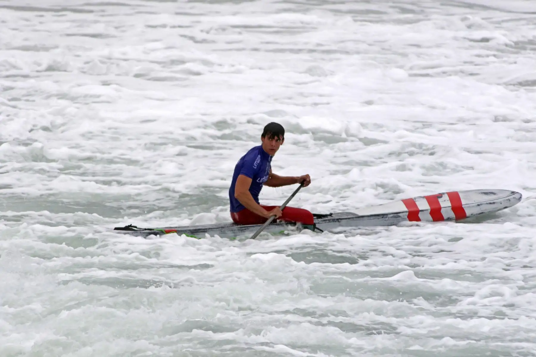 El surfista obtuvo la medalla de bronce en Surf, en la especialidad SUP. Con este logro, el Perú obtiene su primera presea Panamericana en este exigente deporte. Foto: ANDINA/ Lima 2019