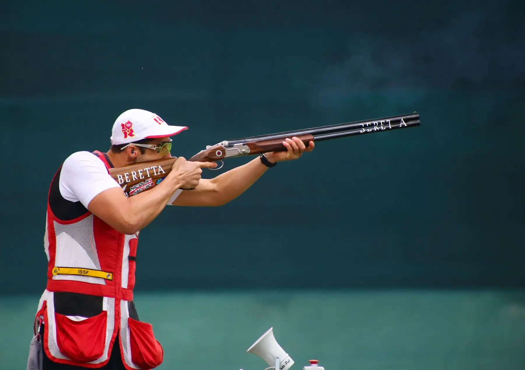 Nicolás Pacheco tirador peruano de tiro, participo en Skeet en el Polígono de Las Palmas.Foto.ANDINA/Lima 2019