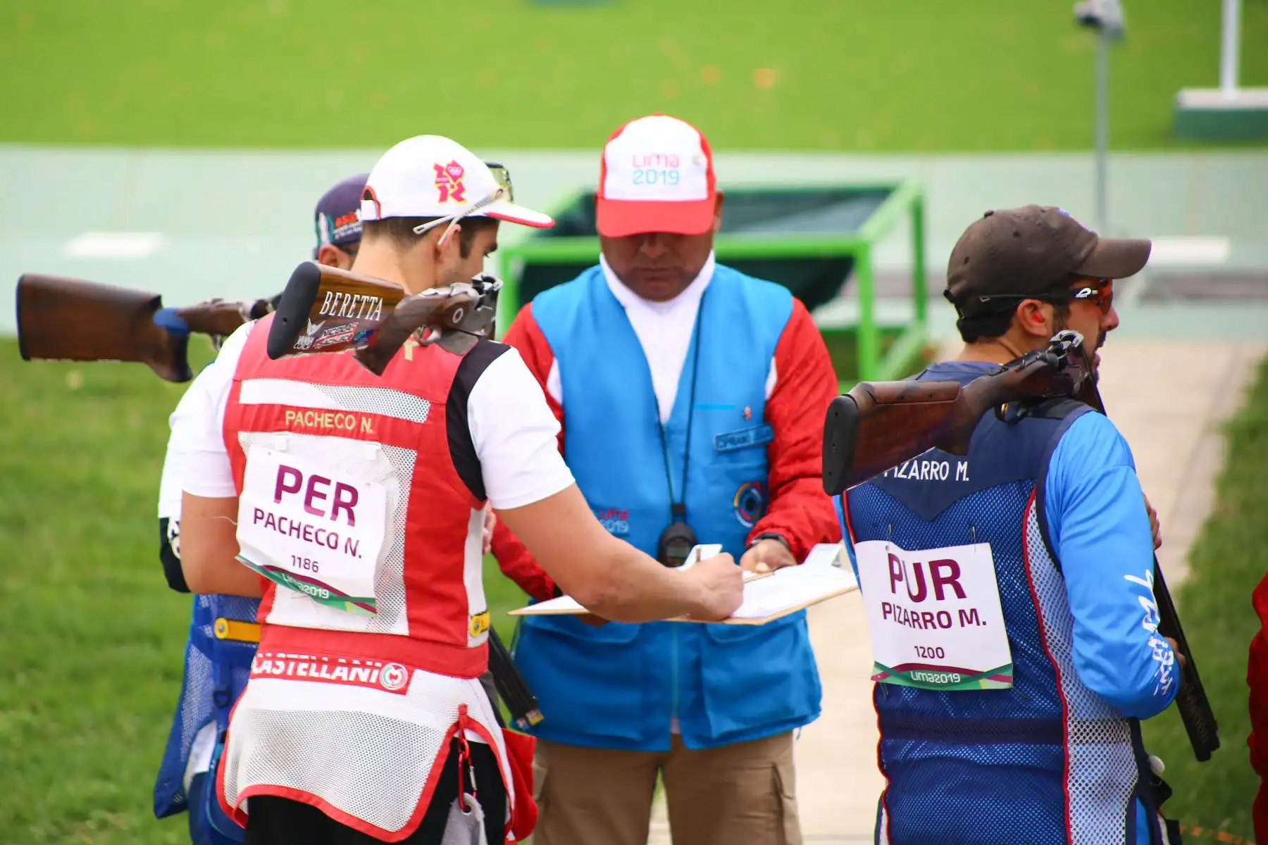 Nicolás Pacheco tirador peruano de tiro, participo en Skeet en el Polígono de Las Palmas.Foto.ANDINA/Lima 2019