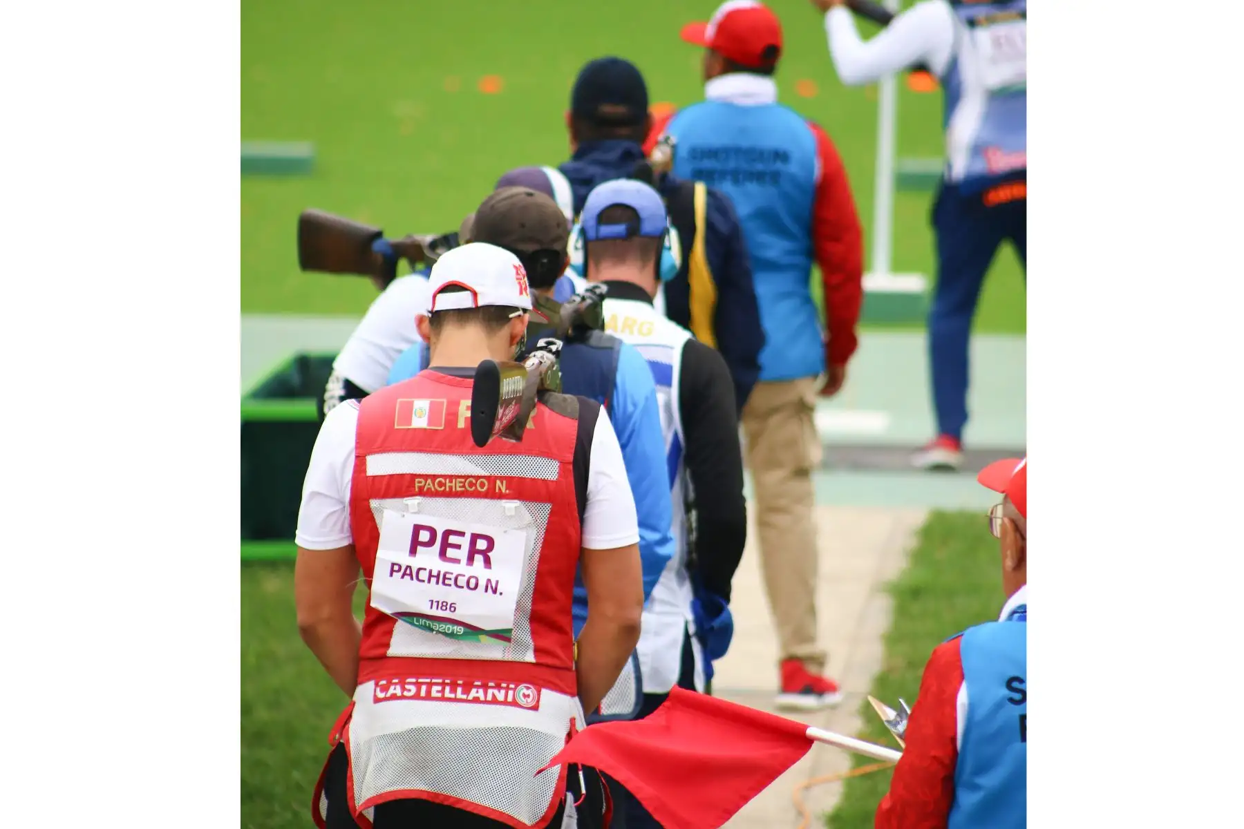 Nicolás Pacheco tirador peruano de tiro, participo en Skeet en el Polígono de Las Palmas.Foto.ANDINA/Lima 2019