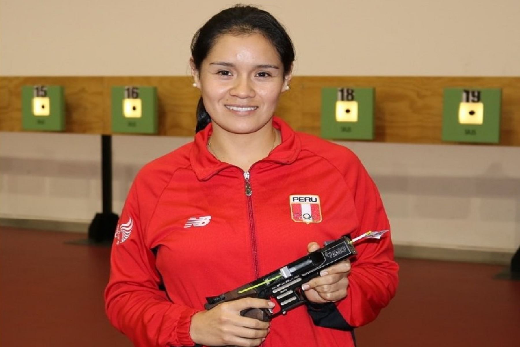 La peruana Liz Carrión avanza a la gran final en tiro deportivo 25 metros pistola. Twitter