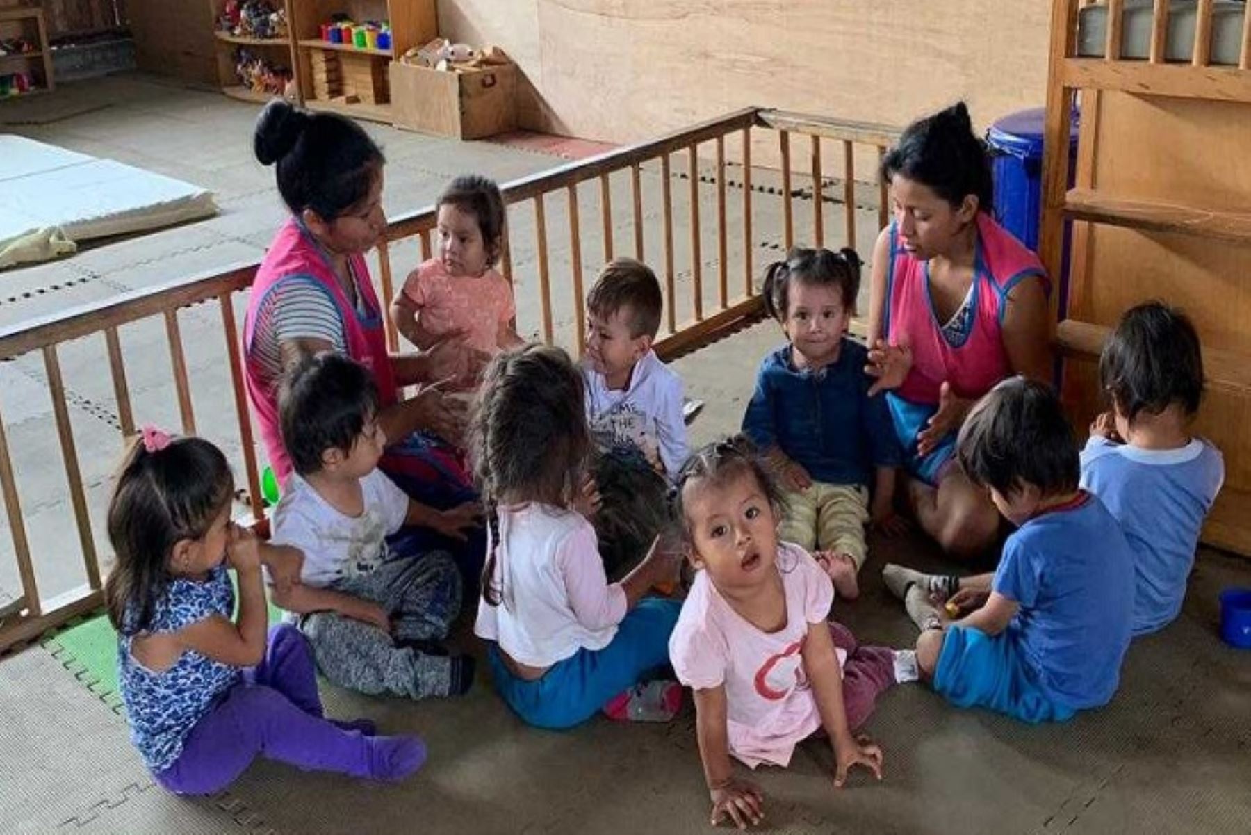Más de 10, 000 menores de tres años de la zona del Valle de los Ríos Apurímac, Ene y Mantaro (Vraem), reciben una atención oportuna e integral del Programa Nacional Cuna Más del Ministerio de Desarrollo e Inclusión Social (Midis).