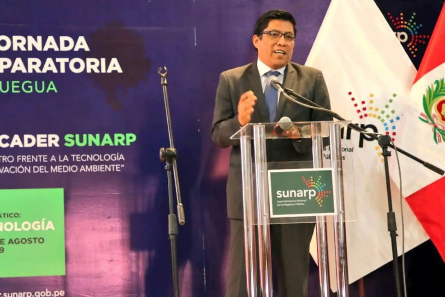 Presidente Martín Vizcarra participó en la VI Jornada Preparatoria al Congreso Anual de Derecho Registral CADER 2019, en Moquegua.Foto:ANDINA/SUNARP