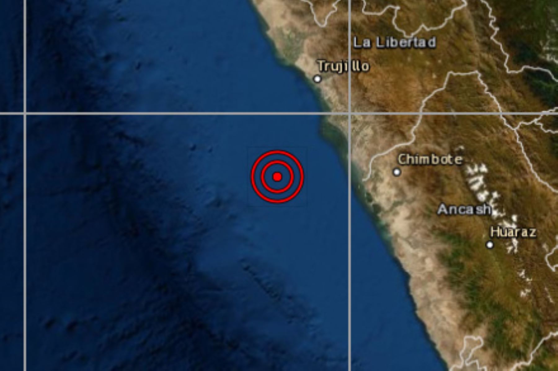 A las 3:54 horas ocurrió un sismo a 88 kilómetros al oeste de Chimbote, capital de la provincia ancashina del Santa.