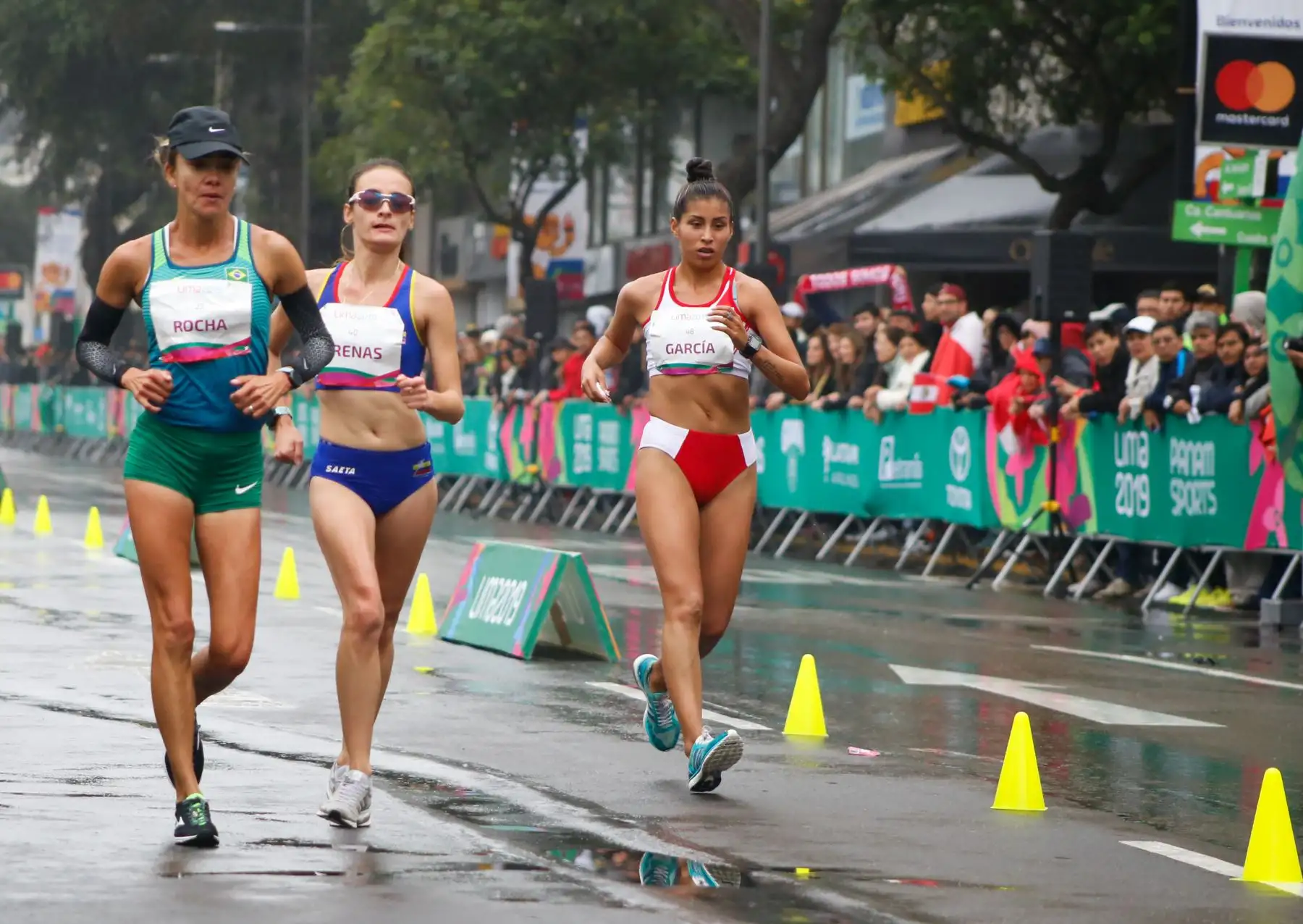 Kimberly García gana medalla de plata en Marcha Femenina 20K.
Foto: Lima 2019