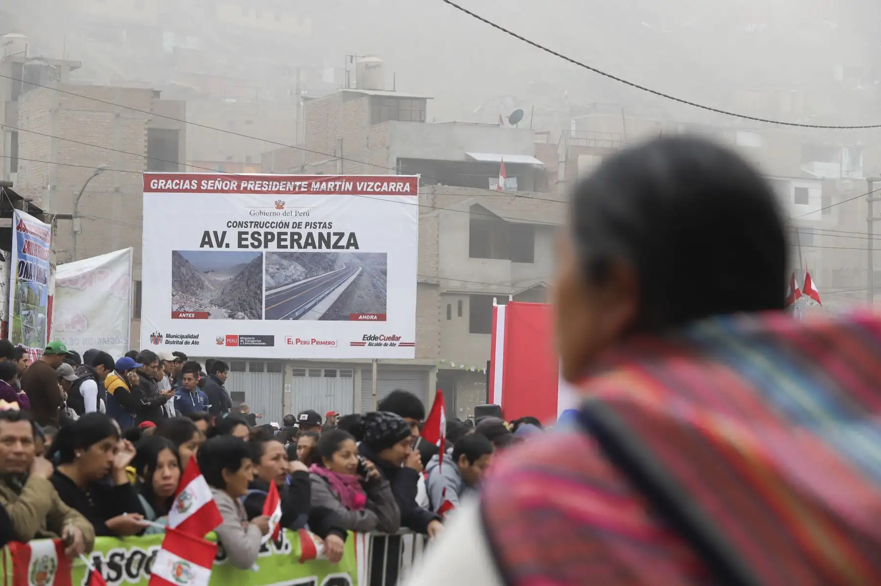 Presidente Martín Vizcarra inaugura infraestructura vial en la avenida Esperanza en Ate Vitarte.
Foto: ANDINA/Prensa Presidencia