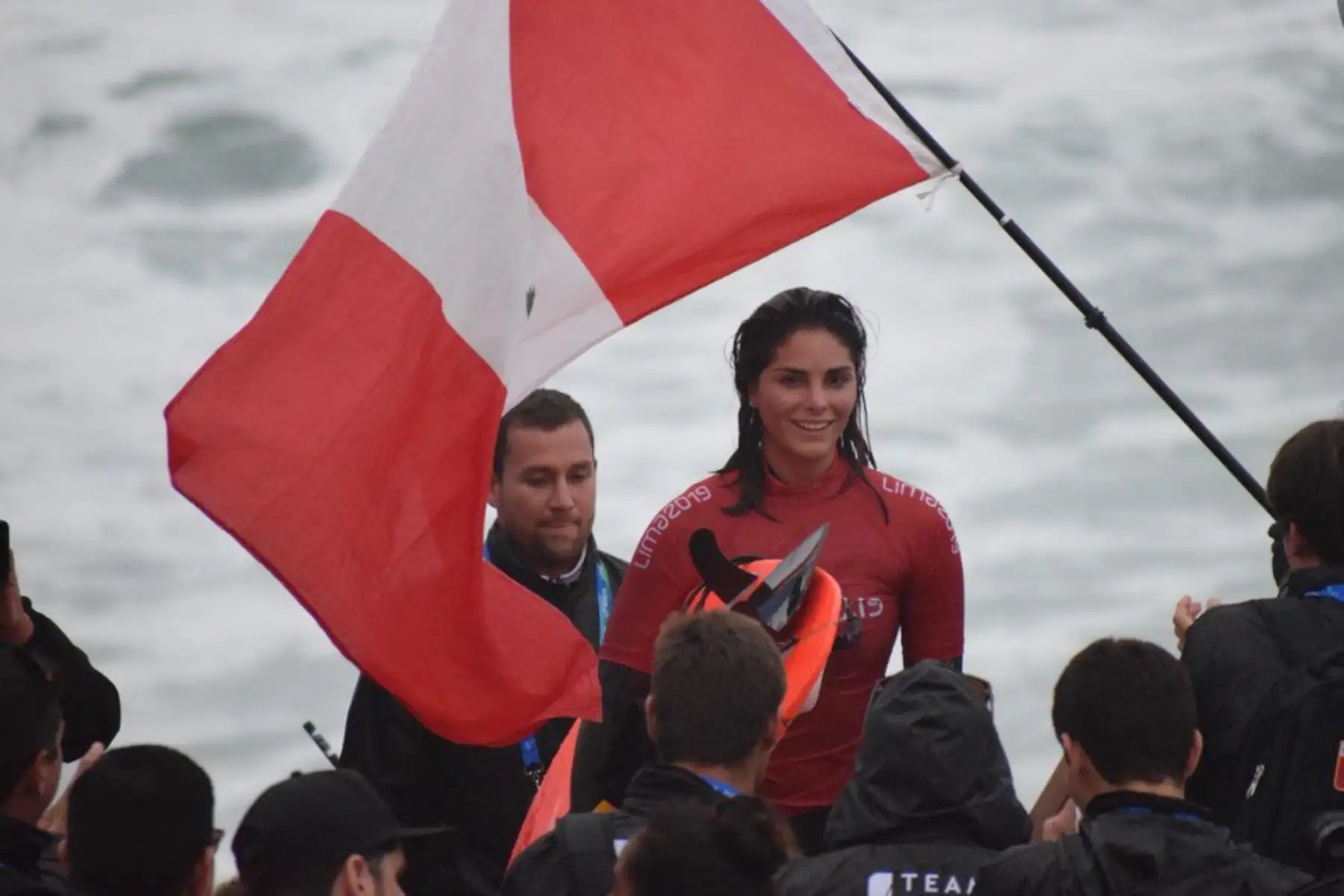 Jornada exitosa para el Surf en los Juegos Panamericanos Lima 2019.
Vania Torres  pasa a la final para luchar la presea de Oro.
Foto: Comité Olimpico Peruano