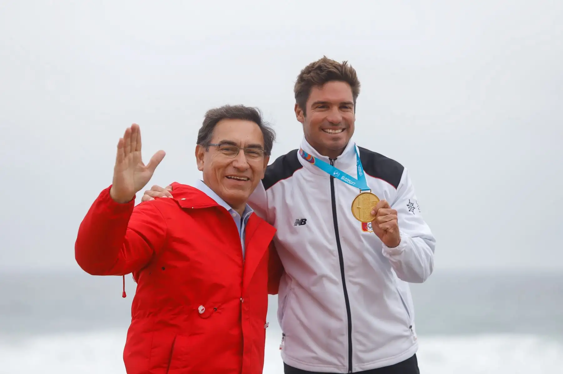 Presidente Martín Vizcarra participó en la ceremonia de premiación a los medallistas peruanos en la disciplina de surf.Foto: ANDINA/Prensa Presidencia