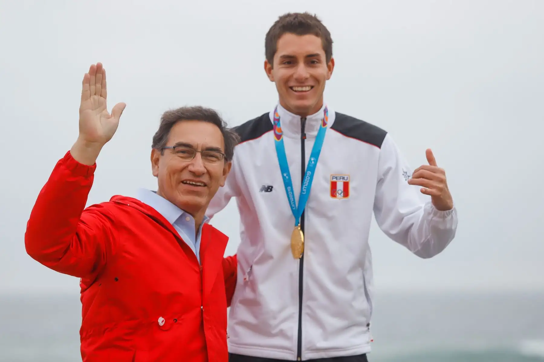 Presidente Martín Vizcarra participó en la ceremonia de premiación a los medallistas peruanos en la disciplina de surf.Foto: ANDINA/Prensa Presidencia