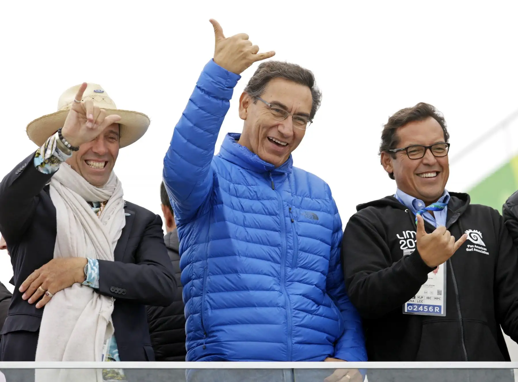Presidente Martín Vizcarra participó en la ceremonia de premiación a los medallistas peruanos en la disciplina de surf.Foto: ANDINA/LIMA 2019