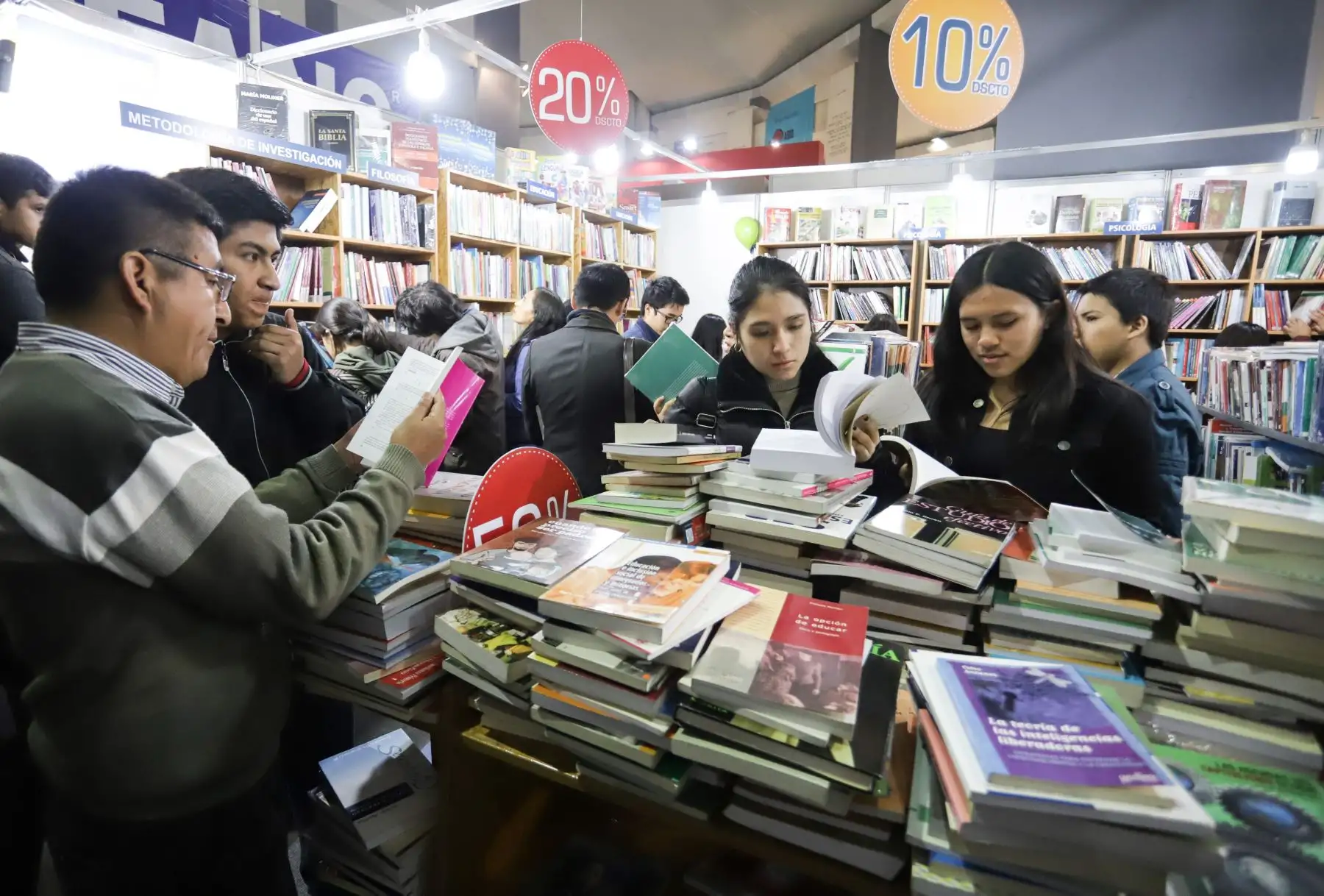 Feria Internacional del Libro de Lima 2019 en el parque de los próceres de Jesús Maria.
Foto: ANDINA/Jorge Tello