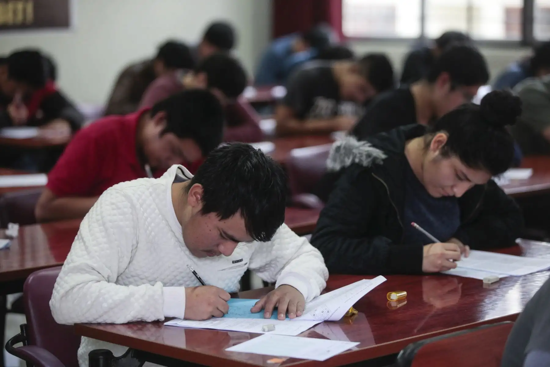 Examen de admisión a la Universidad de Ingeniería (UNI). 
Foto: ANDINA/Miguel Mejía Castro