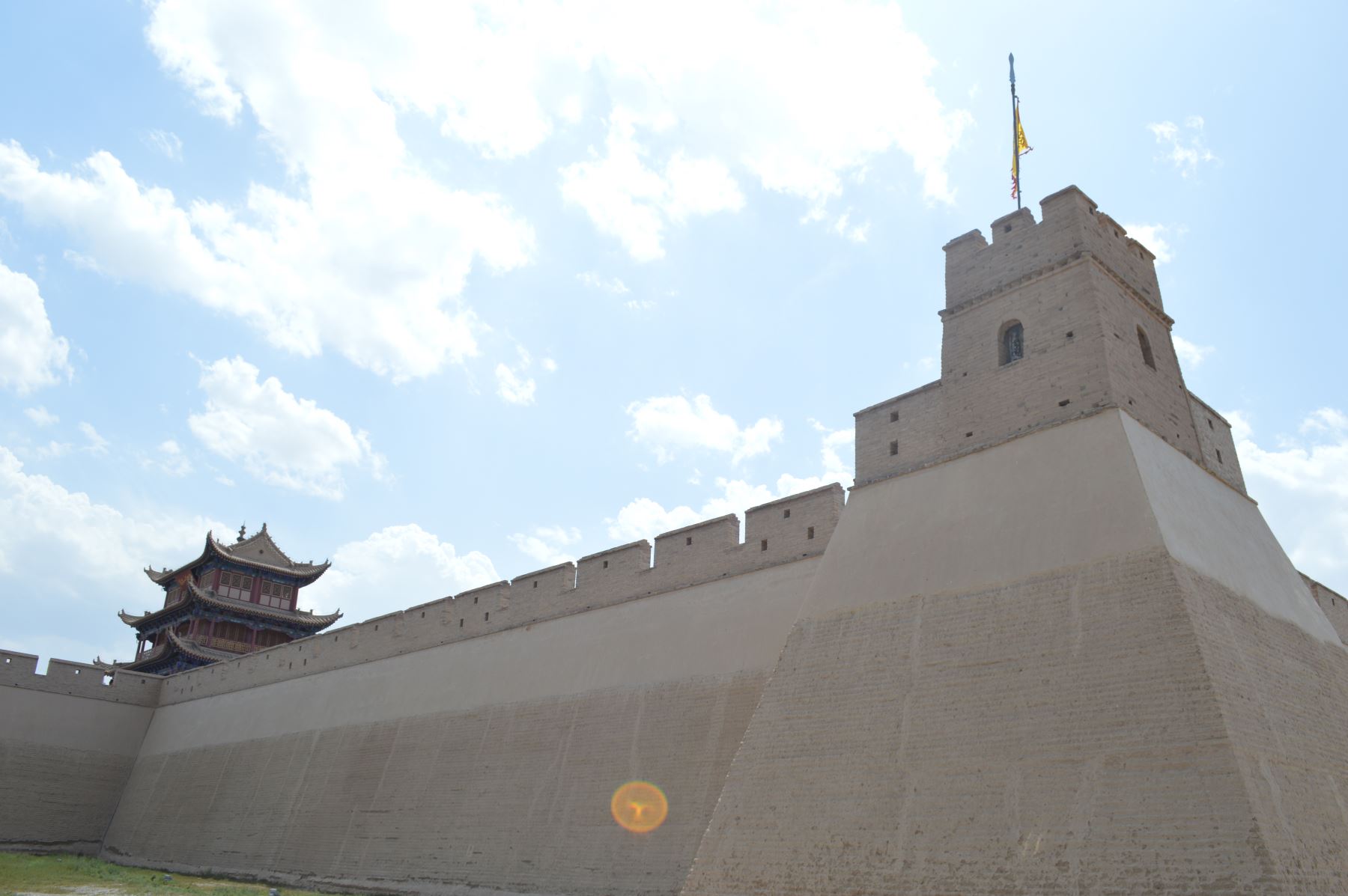 El Paso de Jiayuguan, donde inicia la Gran Muralla de China. Foto: ANDINA / Víctor Véliz.