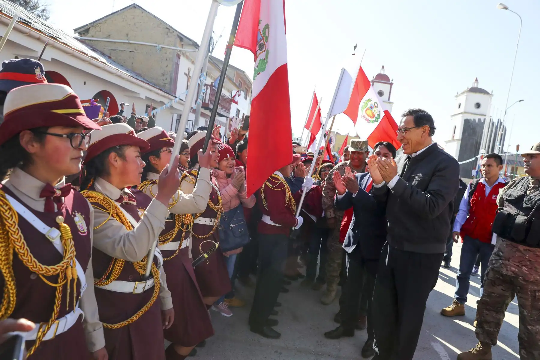 Presidente Vizcarra participa en ceremonia de aniversario de la Batalla de Junín. Foto: ANDINA/Prensa Presidencia