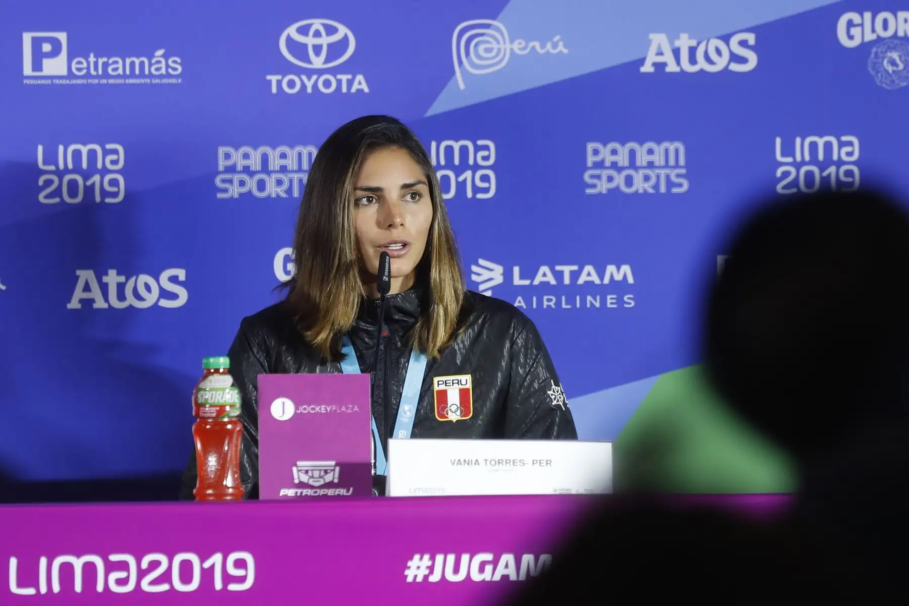 Vania Torres  medalla de plata en surf  SUP en los juegos Panamericanos Lima 2019. Foto: ANDINA/Josue Ramos