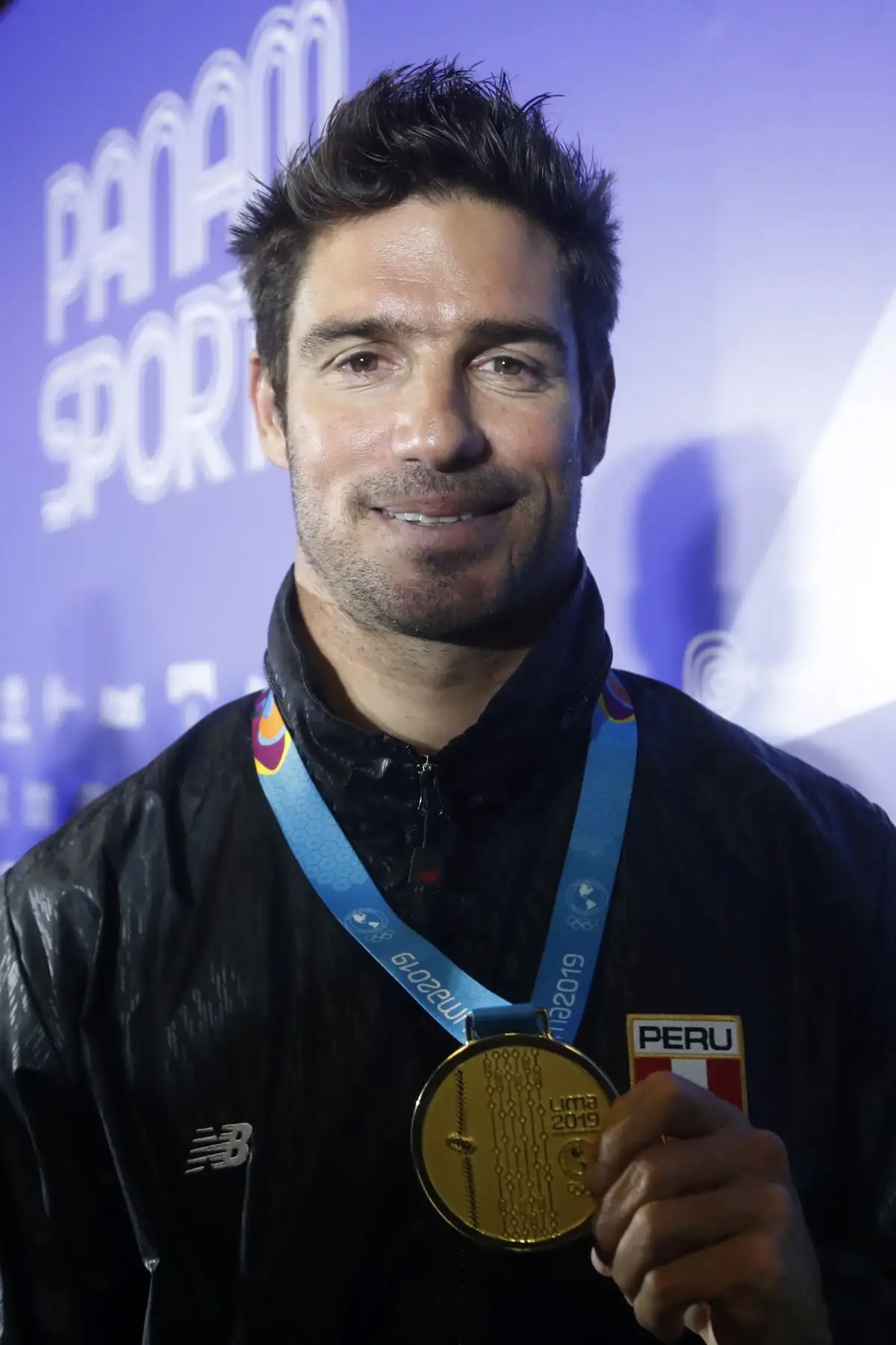 Piccolo Clemente, medalla de oro en longboard surf de los juegos Panamericanos Lima 2019. Foto: ANDINA/Josue Ramos