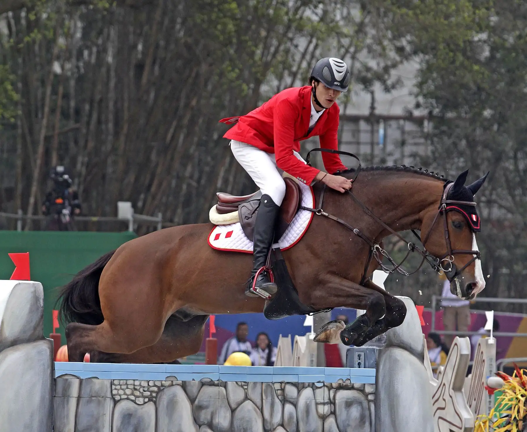 Primera ronda de Salto Ecuestre. Foto: ANDINA/ Lima 2019