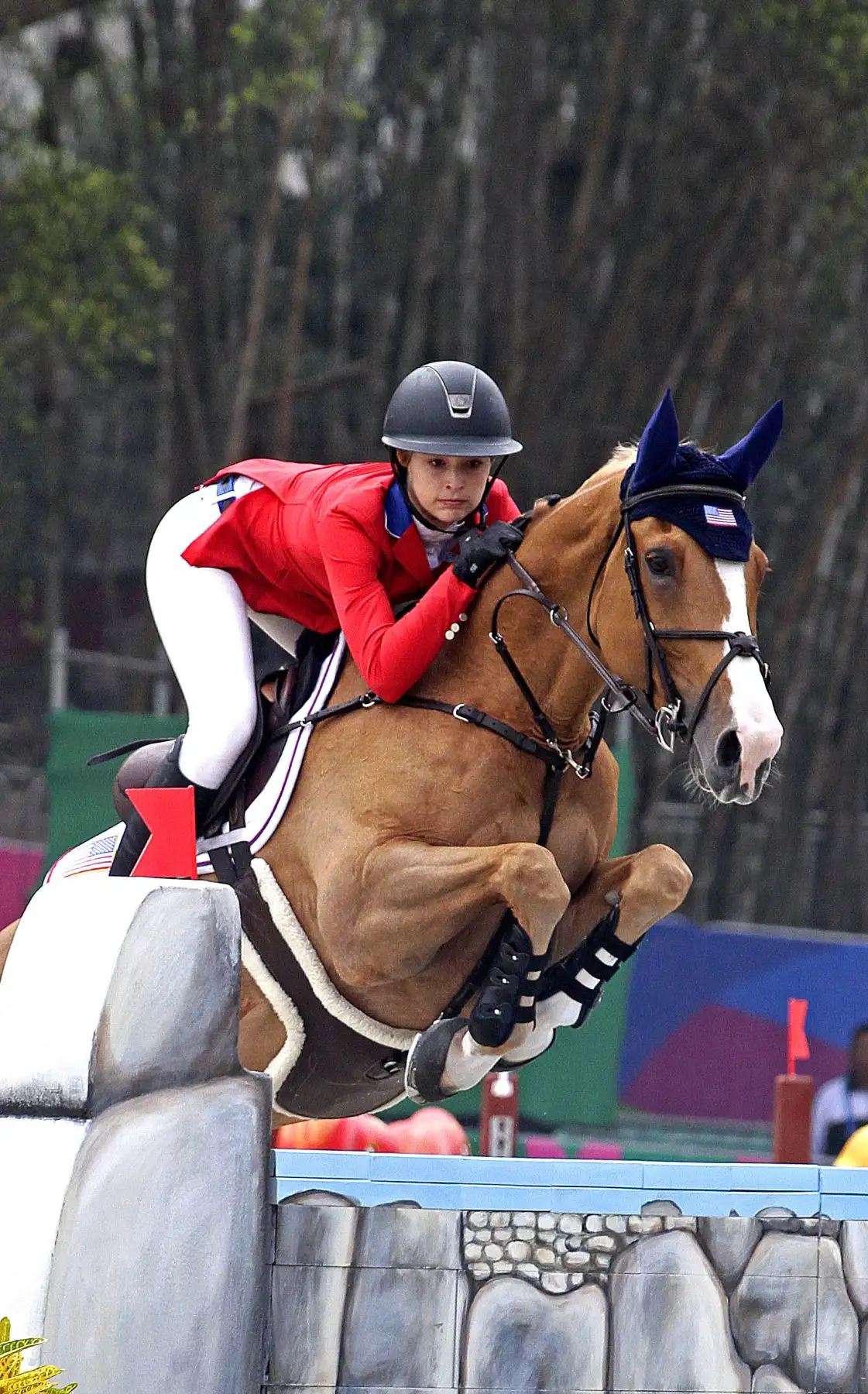 Eve Jobs destacó en la primera ronda de Salto Ecuestre.  Foto: ANDINA/ Lima 2019