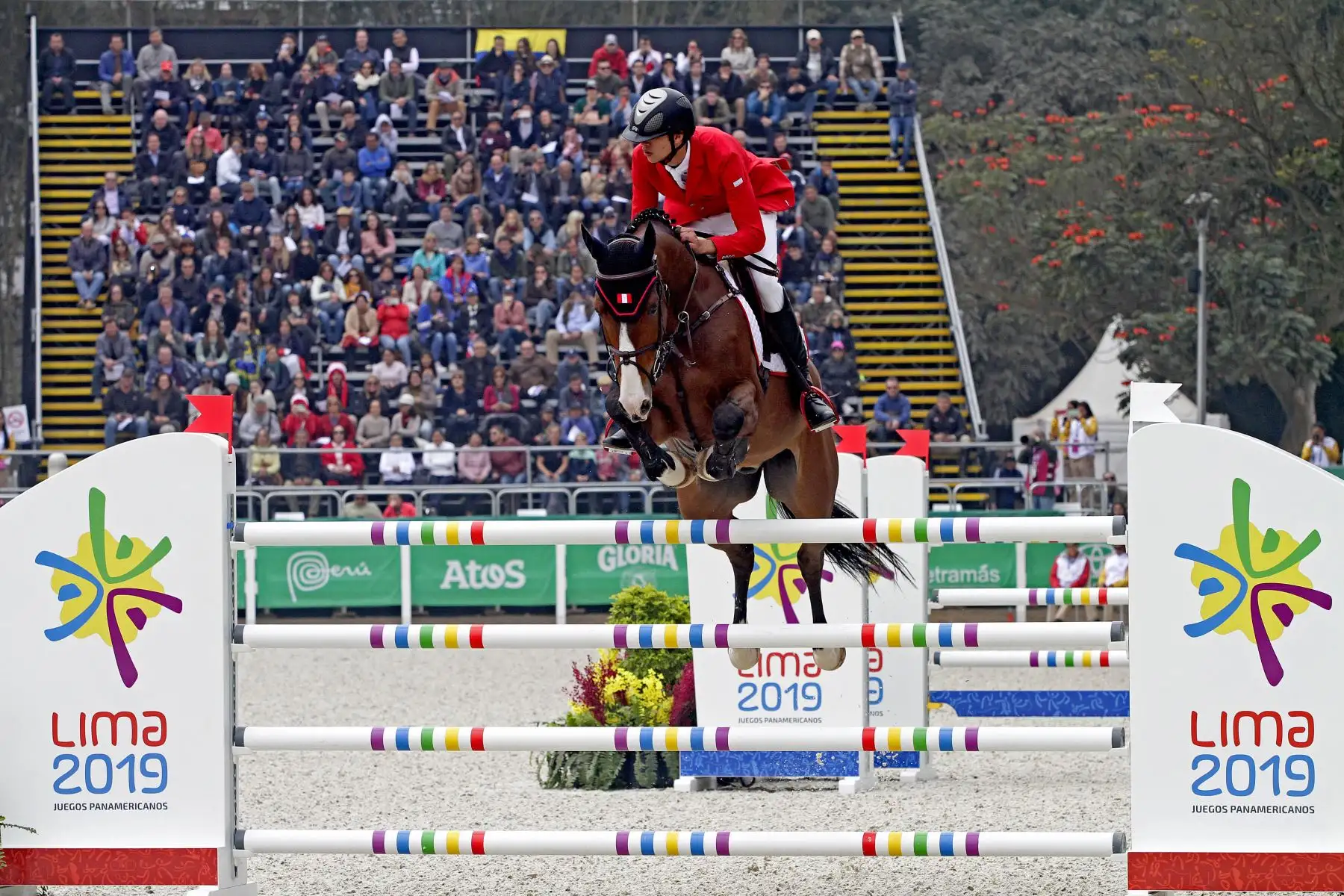 Primera ronda de Salto Ecuestre. Foto: ANDINA/ Lima 2019