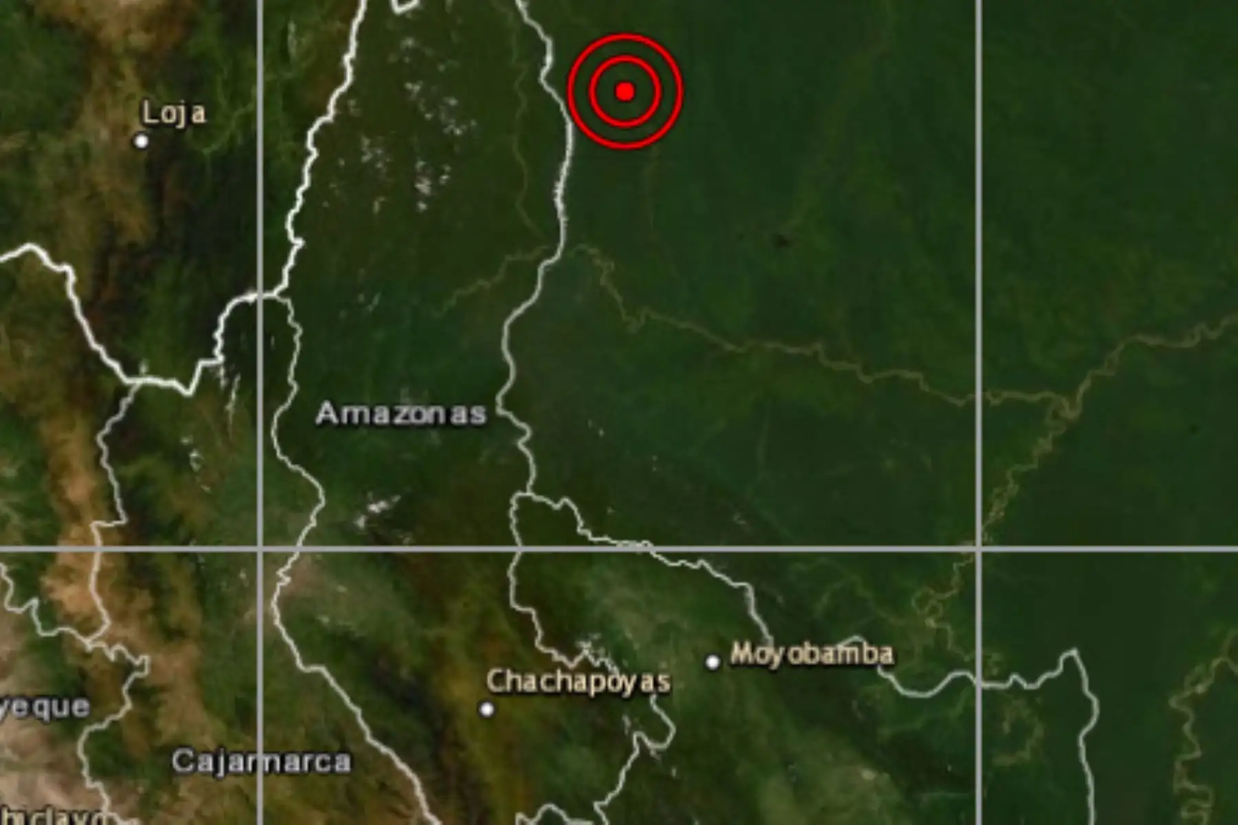 El IGP reportó un sismo de magnitud 4.8 en Santa Maria de Nieva, capital de la provincia amazonense de Condorcanqui.