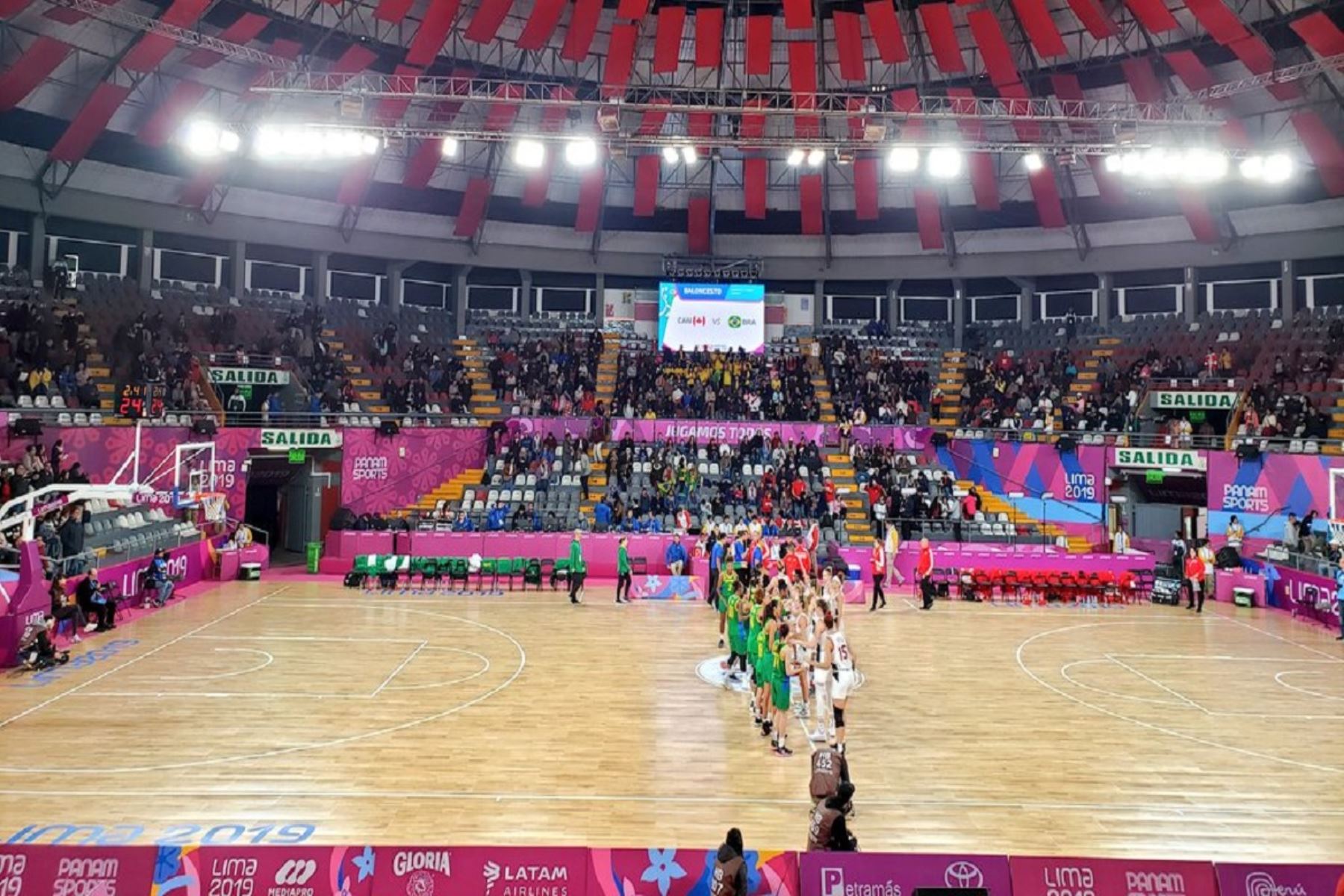 Brasil consigue su primer triunfo en los Panamericanos Lima 2019 en baloncesto femenino. Twitter