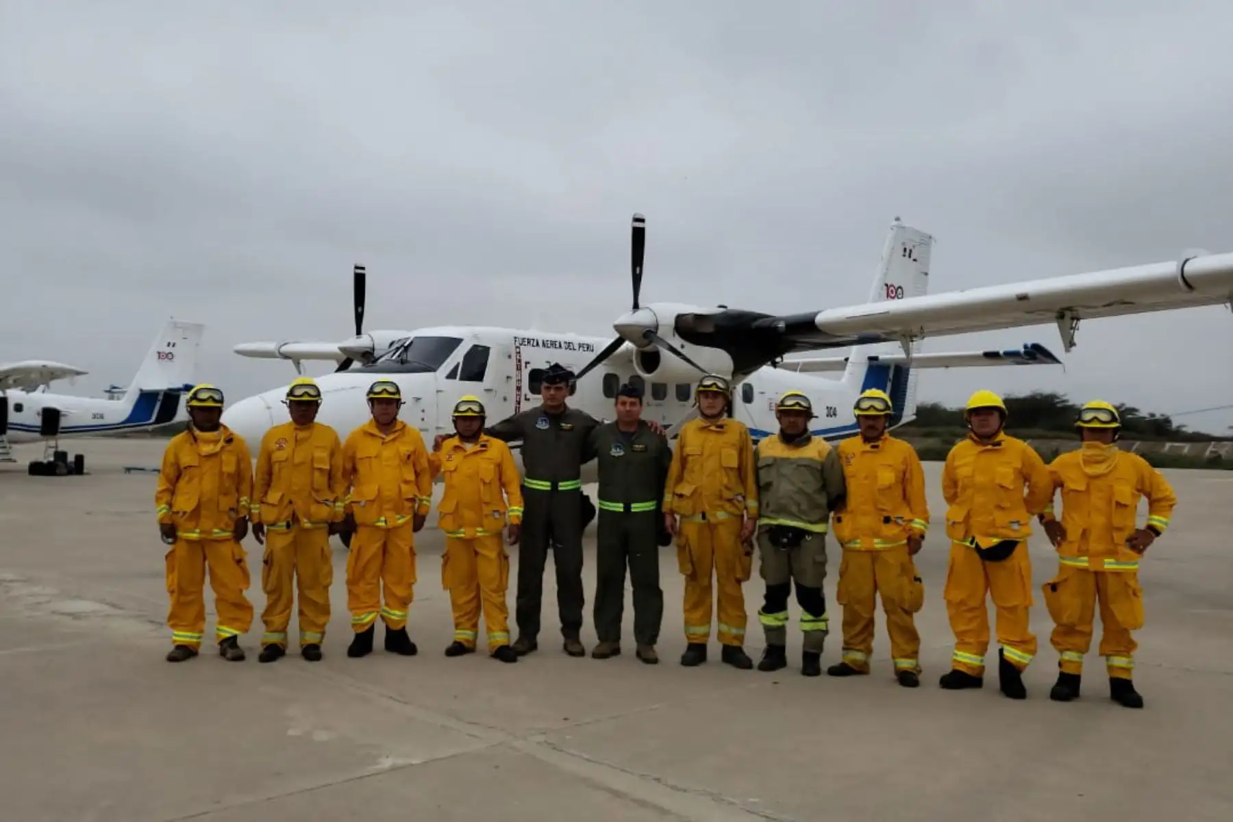 Este es el contingente de guardaparques expertos en el control de incendios forestales que se sumará a las labores para controlar el incendio cerca de la fortaleza de Kuélap.