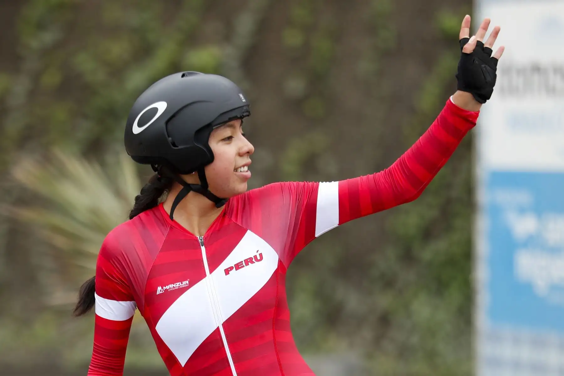 Romina Maribel Medrano Ilizarbe ciclista de ruta damas representando a Perú, una de las disciplinas de los Juegos Panamericanos Lima 2019. Foto: ANDINA/Josue Ramos