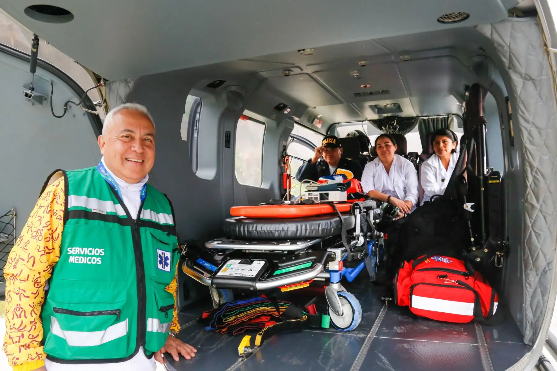 Ambulancias aeromédicas vigilan la salud de los Juegos Panamericanos Lima 2019. Photo: ANDINA/ Lima 2019